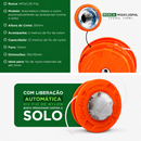 Carretel Automático de Nylon Reforçado Universal + BRINDE HOJE: Óculos de proteção