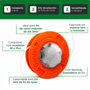 Carretel Automático de Nylon Reforçado Universal + BRINDE HOJE: Óculos de proteção