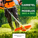 Carretel Automático de Nylon Reforçado Universal + BRINDE HOJE: Óculos de proteção